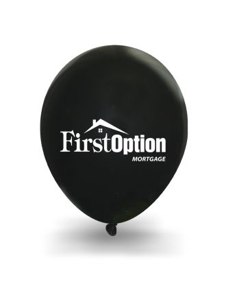 FIRST OPTION STANDARD LATEX BALLOON BLACK